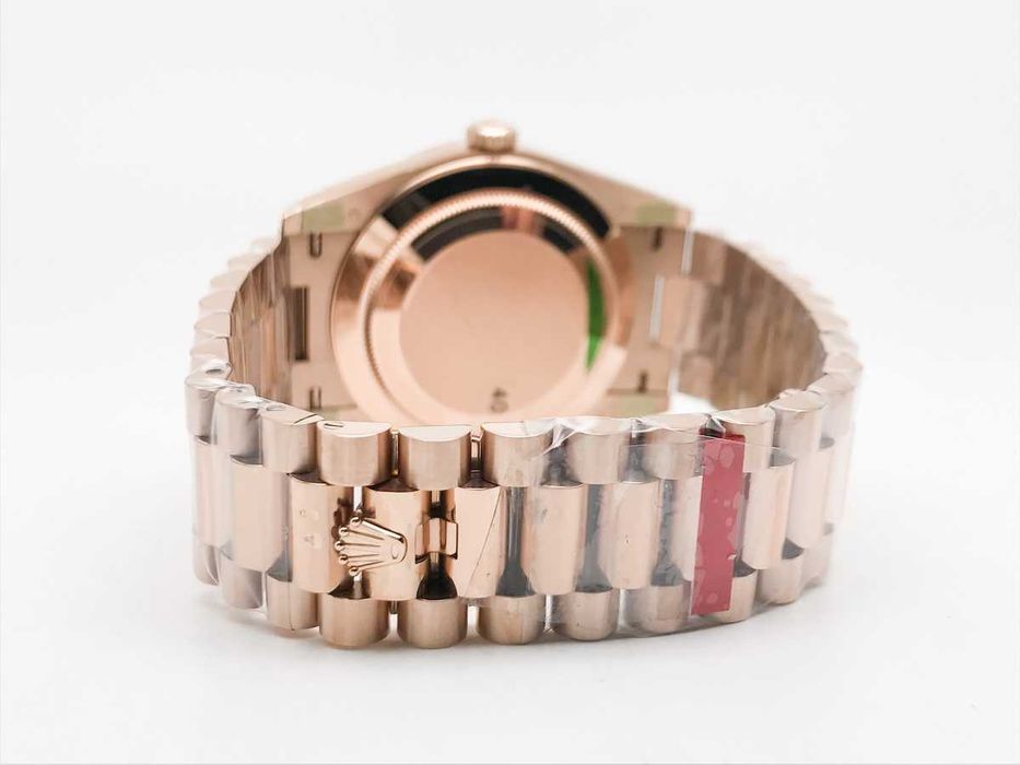 Rolex Day-Date 40mm Rose Gold President – зелен циферблат Roman – реални снимки – поръчка