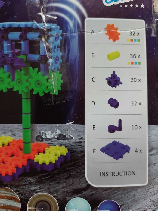 Joc educativ KORBO COSMO - Set de construcții 154 elemente