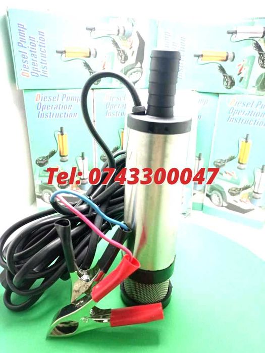 New Pompa 12V Auto Submersibila 12V, 12 L/min, 38Mm, Mutare Combus