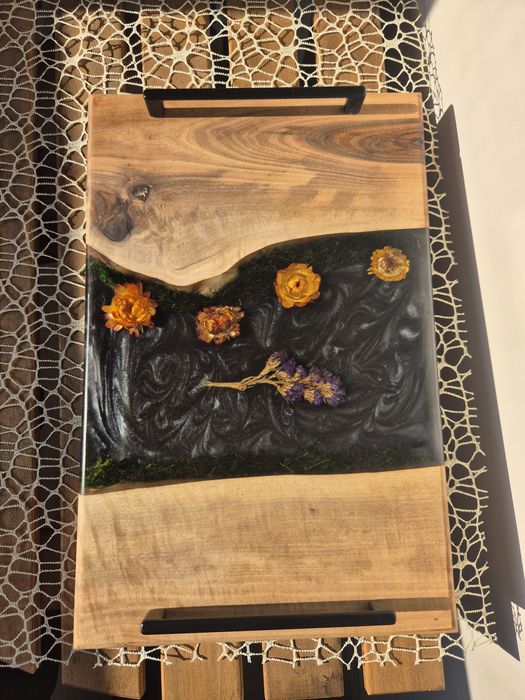 Дъски за сервиране на мезета от епоксидна смола