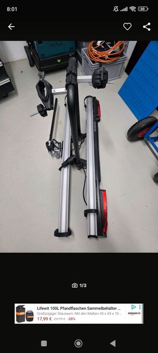 Suport bicicleta pe cârlig menabo