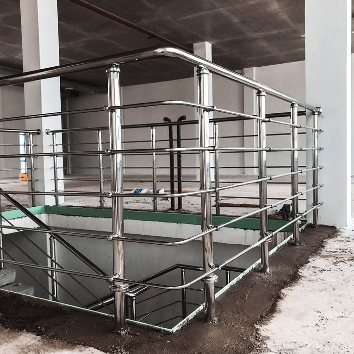 Перила из нержавейки от 10 000тг за пог.м Перила из нержавеющей стали