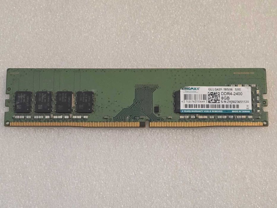 Memorie RAM desktop Kingmax 8GB DDR4-2400MHz CL16 1.2V, GLLG42F-18SII6