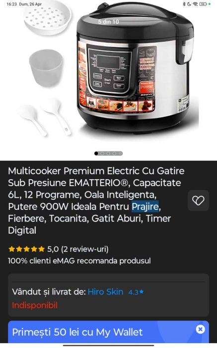 Vând Oală Multicooker
