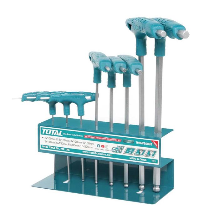 Total Industrial 8 piese set imbus - THHW80826