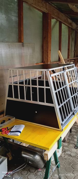 cușcă dubla transport câini talie medie. 650 lei