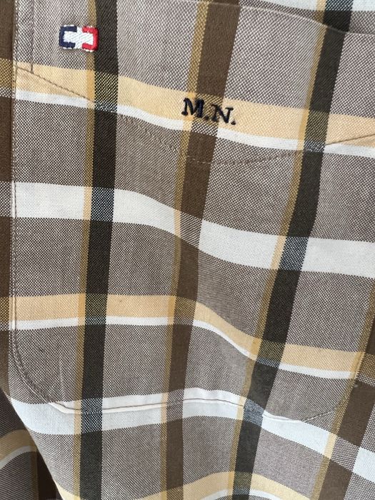 Camasa in carouri de nuante maro, eleganta si comoda, din bumbac, marimea 40