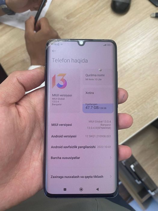 Mi note 10 lite 8/128