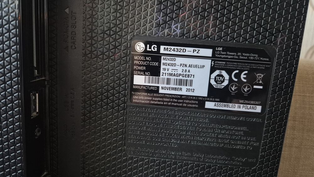 Телевизор/ монитор LG 24" FULL HD LED