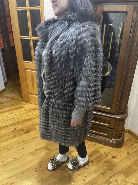 шуба чернобурка