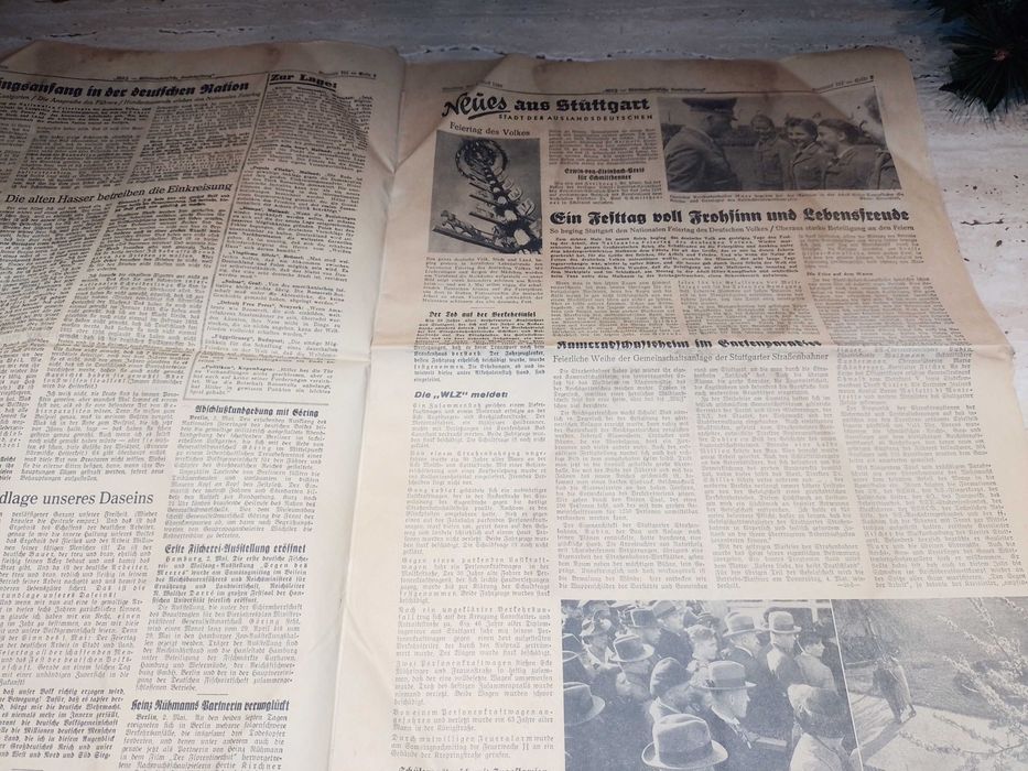 Colectie rara, unicat de ziare WW2 - Germania