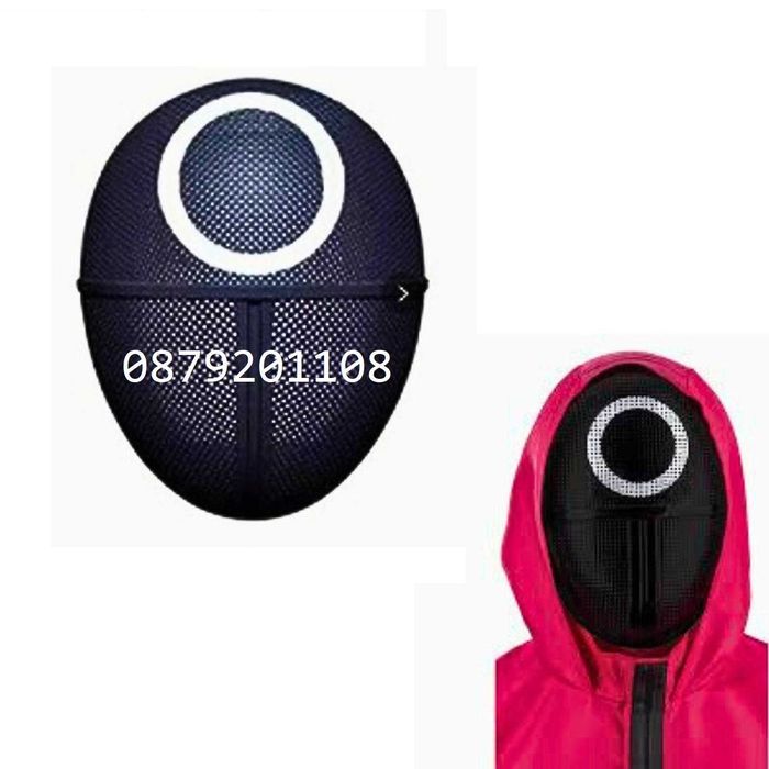 Squid game Маска Зарове Плюшена играчка Игра на калмари Скуид гейм