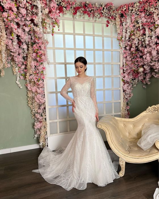 Свадебное платье рыбка