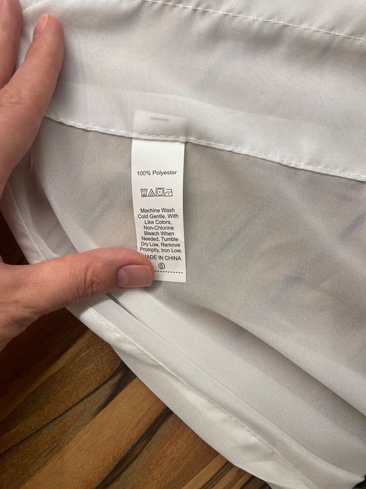 Прозрачно перде от тюл 2 броя / размер 132*213