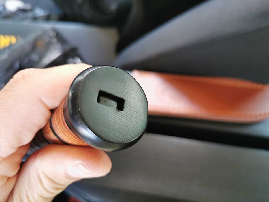 Тактически ловен нож с кожена кания CPY-02 Цяло парче метал FULL TANG