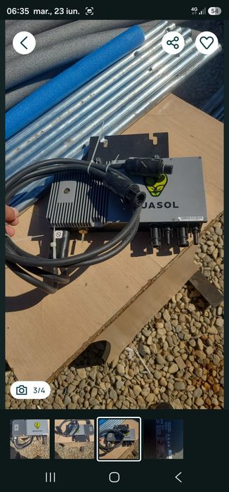 Invertor pt panouri solare de 600wati cu aplicatie de pe tel