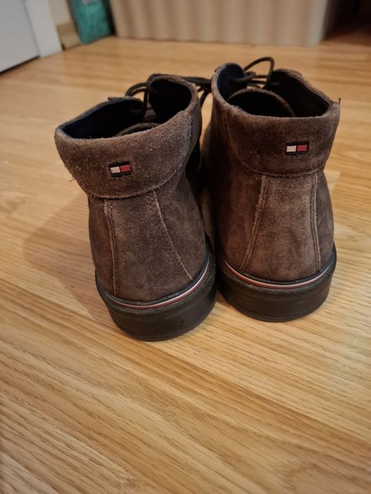 Велурени боти- Tommy hilfinger-42Н-естествен велур