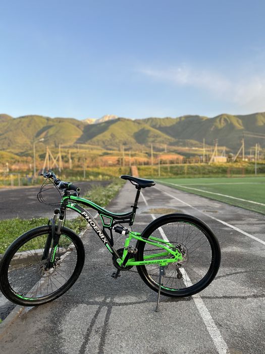 Велосипед зеленый