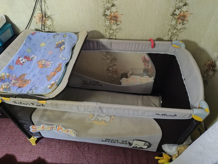 Детска кошара с две нива+матрак