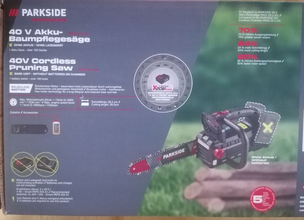 Drujba Parkside Performance 40V.