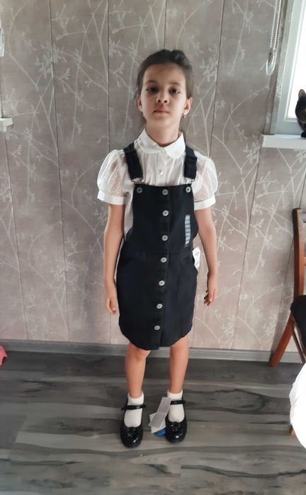 Джинсовый сарафан Carters в школу на 7-10л.