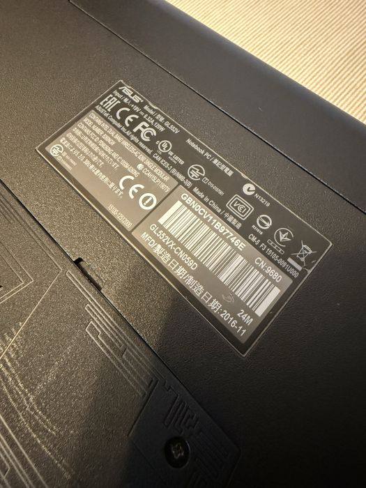 Laptop gaming ASUS ROG GL552VX