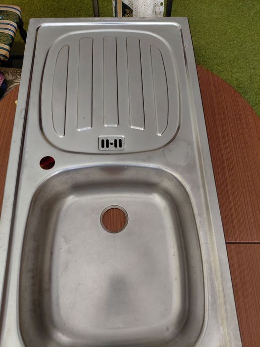 Кухненска мивка алпака неръждаема.