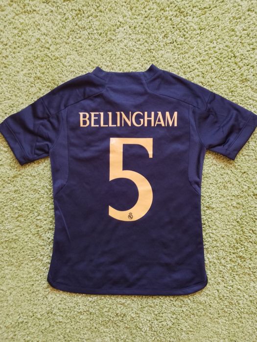 Tricou Fotbal Copii Real Madrid #5 Bellingham 2023-24