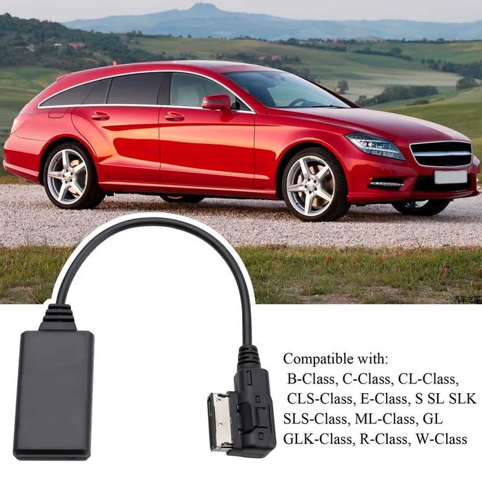 Adaptor Bluetooth AUX Cablu de interfață AMI pentru sistemul MB Comand – Negru