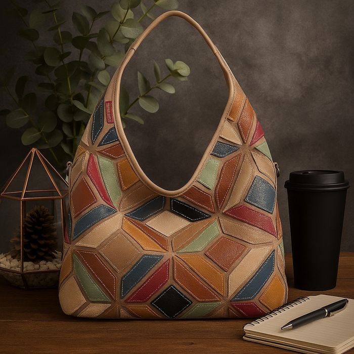 Дамска чанта -пачуърк дизайн