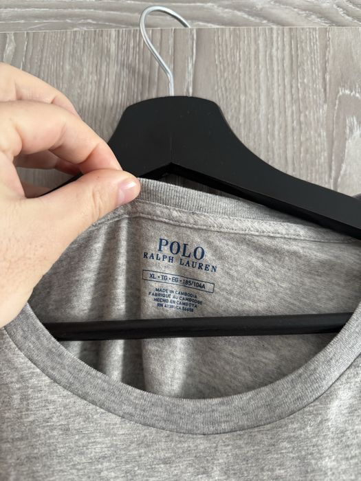 Polo Ralph Lauren set 2 tricouri de corp gri logo brodat XL noi