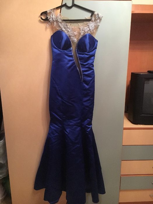 Официална синя рокля Julia Kontogruni