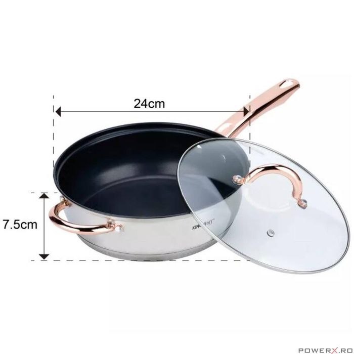 Set 6 oale cu capac,16/16/18/20/24/24 cm,Kinghoff