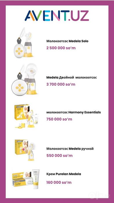 Elektr sut sog’adigan aparati Bellababy
