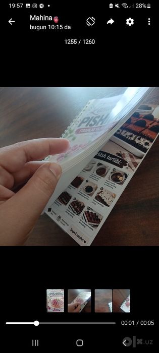 Pishiriqlar retsepti sotuvda