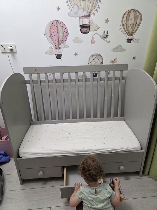 Pătuț bebeluși ikea + saltea