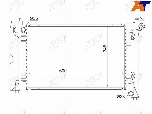 Радиатор Toyota Avensis