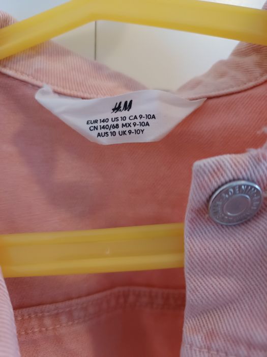 Geaca de blugi roz, mărimea 9 -10 ani