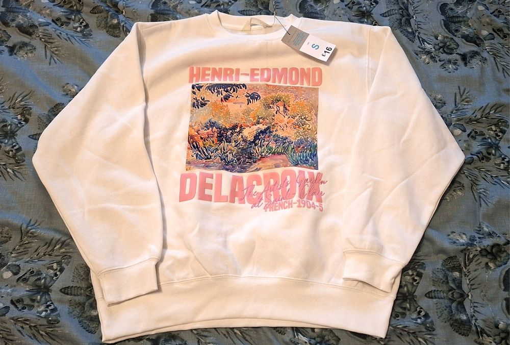 Нов бял суитчер на Primark, S