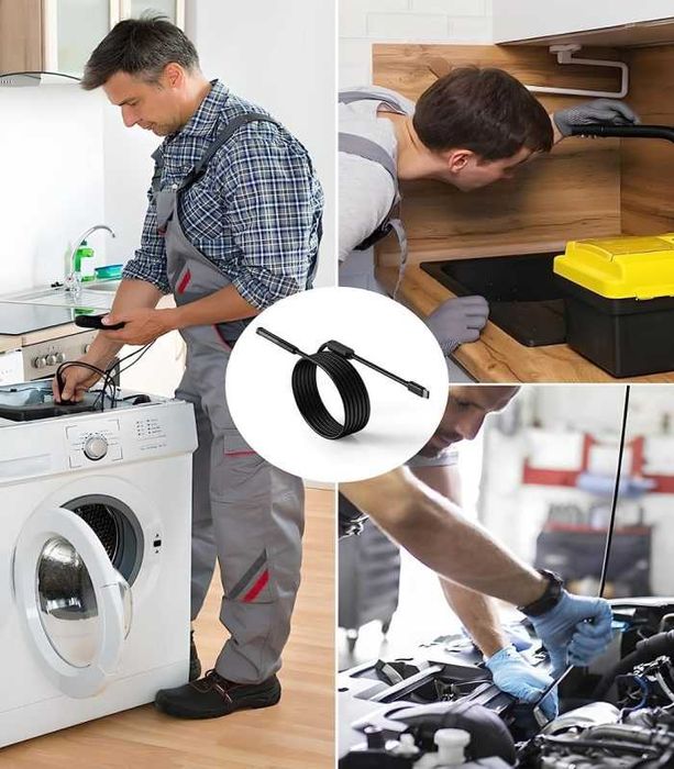 Ендоскоп камера ANESOK W300 WIFI | 7.9mm | HARD | 1080P | IP67