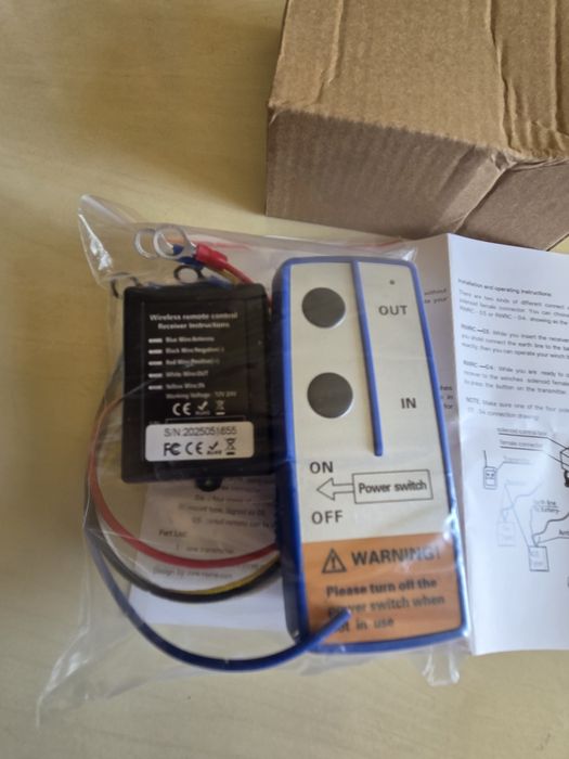 Telecomanda troliu fara fir 12v.24v.
