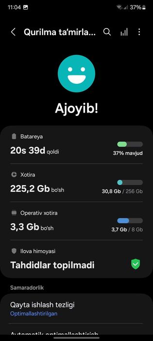 Model: Samsung Galaxy S21 5G, 256 GB (8 GB RAM)