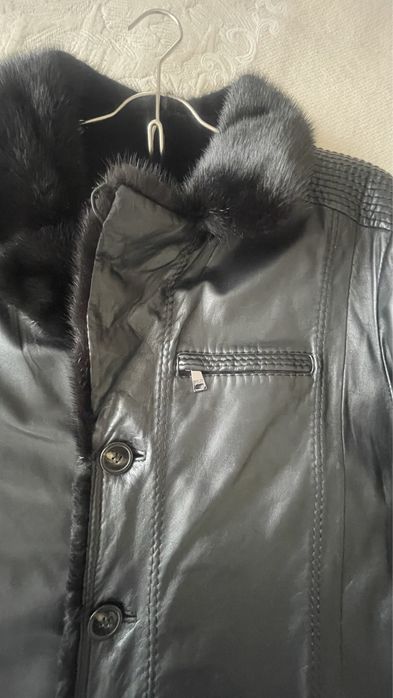 Мужская натуральная дубленка