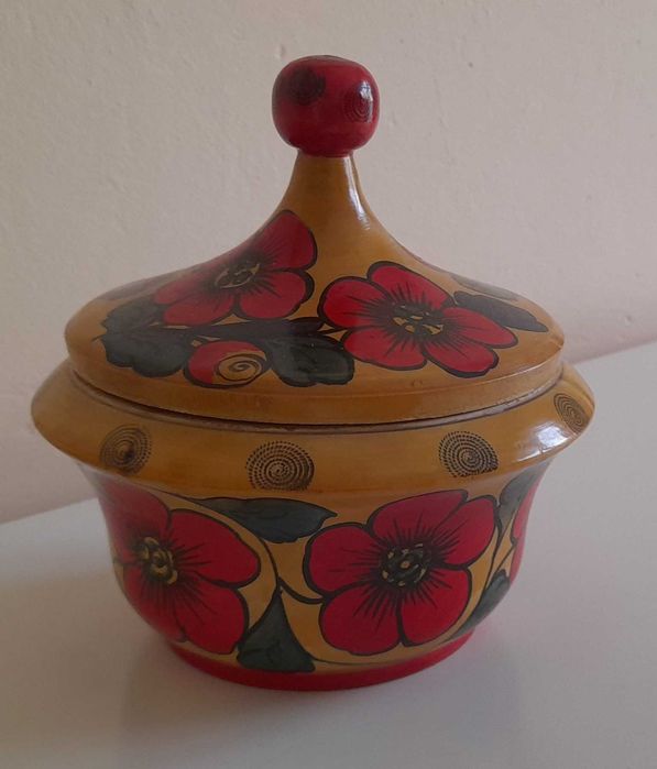 Руска красива ръчно рисувана кутия