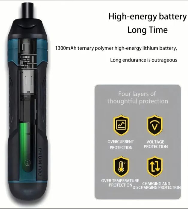 Ел. отвертка презареждаща се с 4 степени