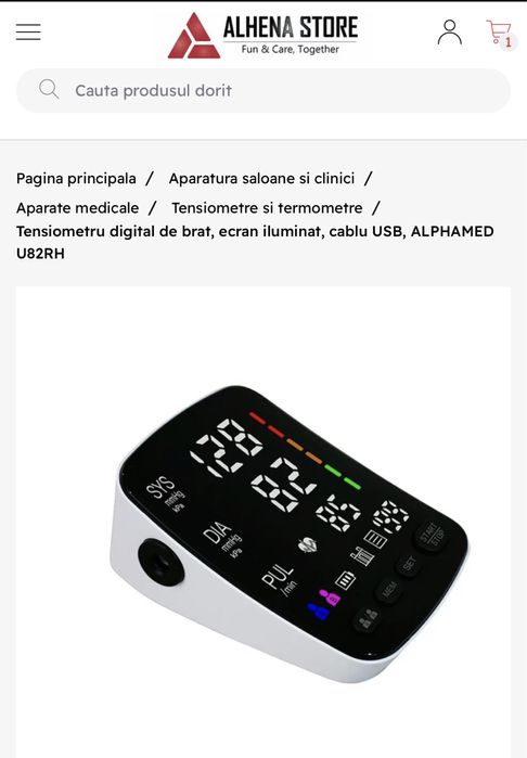 Tensiometru iluminat, de brat nou