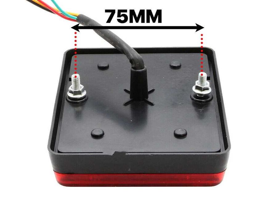 Комплект LED Диодни стопове, 12/24V - 120x95x23 мм, IP65