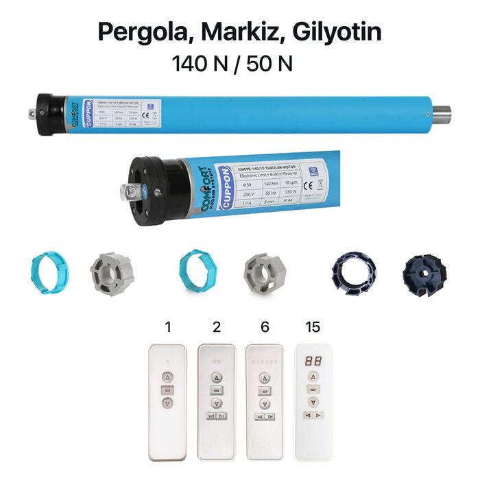 Markiz Pergola Gil'yotin uchun Motor Моторы для Пергол Гильотин Маркиз