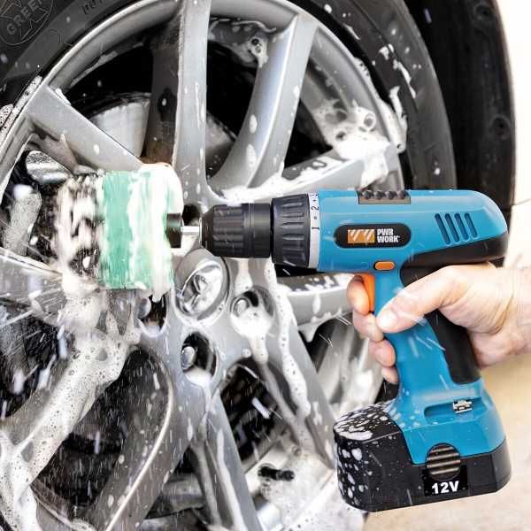 Set 3 perii pentru curatare cu adaptor pentru bormasina NOU & SIGILAT
