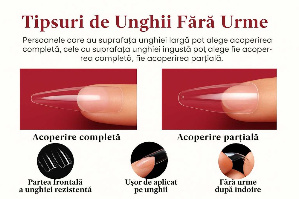 Set 264 Tipsuri Unghii False - Sigilate, Livrare Gratuita